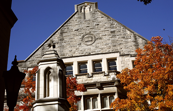 A scenic photo of Franklin Hall.